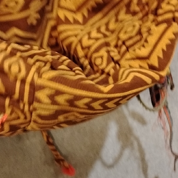 Bohemian Patterned Shoulder Bag in Brown and Tan - Picture 6 of 11